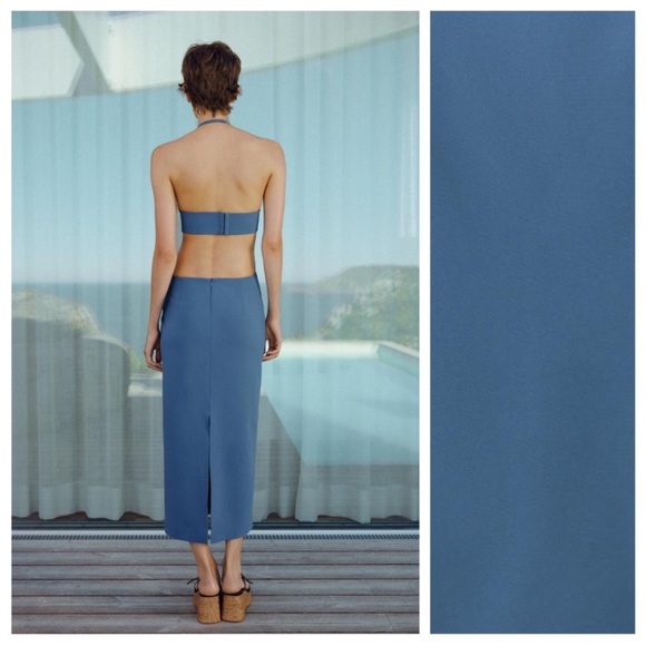 NWT Zara Blue Cut Out Halter Dress. Size XS, M and L
🚨FIRM PRICE NO DISCOUNT - Picture 5 of 9